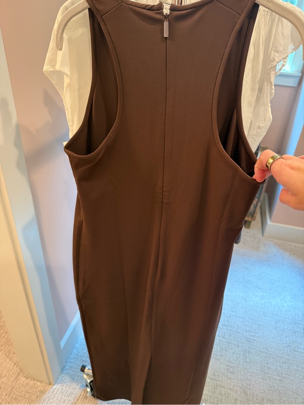Tibi Brown Sleeveless Maxi Dress - Picture 5 of 6